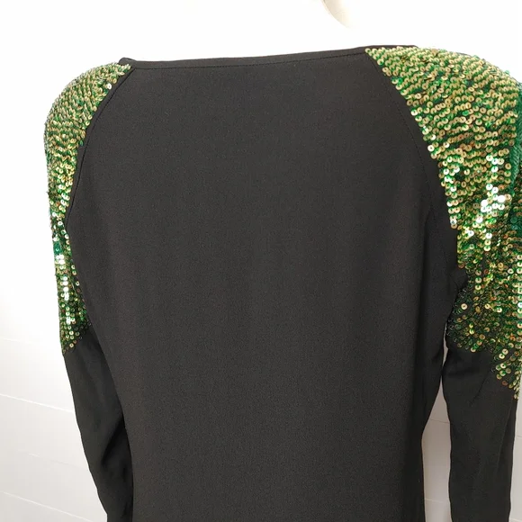 Trina Turk peacock sequin mini dress size 6 - Picture 7 of 15